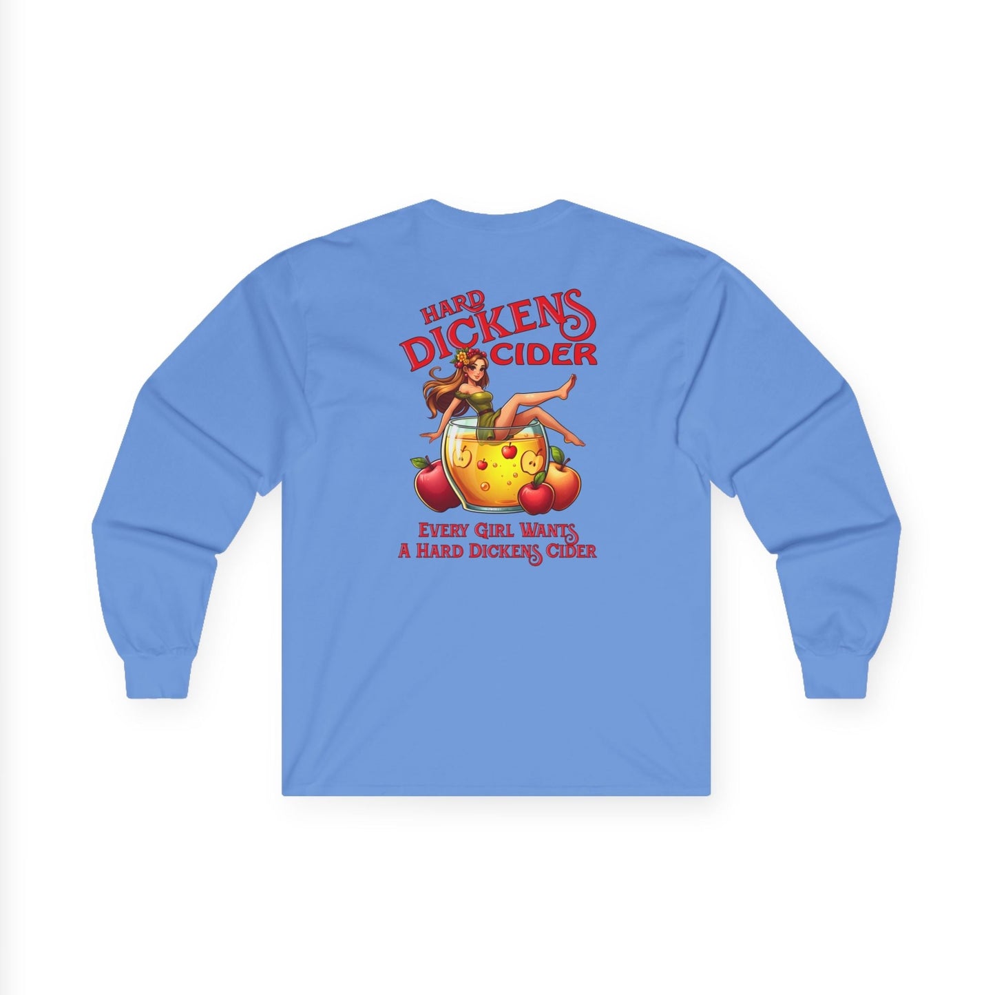 Hard Dickens Cider Front/Back Long Sleeve Tee The Devil's Pickle