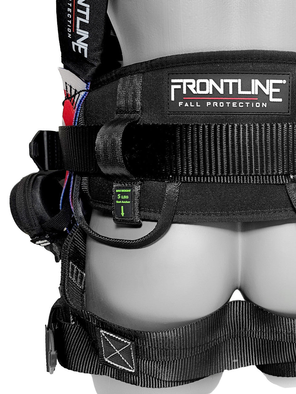 Frontline 110CTB-AM American Style Full Body Harness with Aluminum Hardware and Suspension Trauma Straps XL/2X VM Hardware
