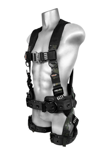 Frontline 110CTB-DC Digital Camo Full Body Harness with Aluminum Hardware and Suspension Trauma Straps S VM Hardware