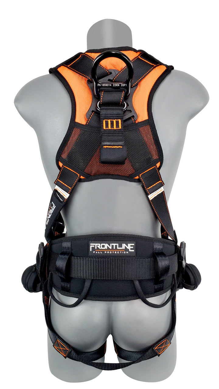 Frontline 110CTB Combat Lite Full Body Harness all Aluminum Hardware and Suspension Trauma Straps S VM Hardware