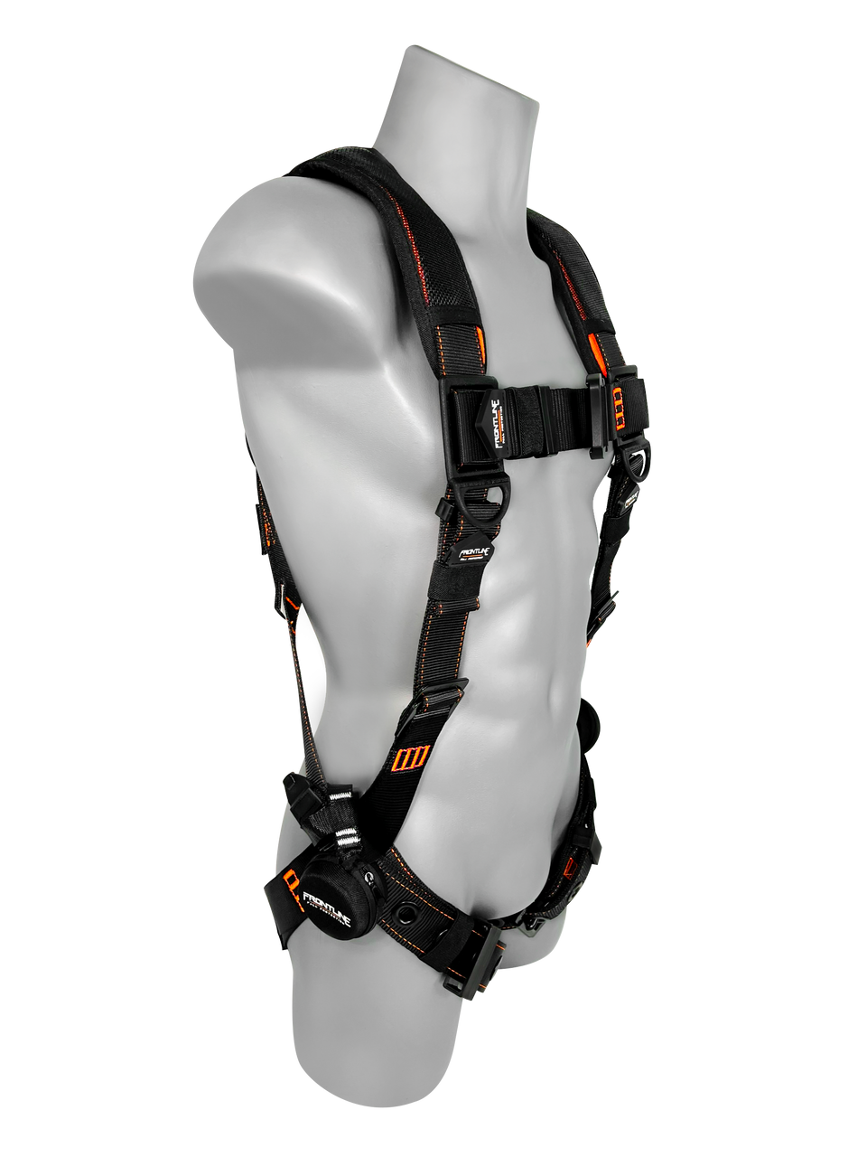 Frontline 110VTB Combat Lite Vest Style Harness with Aluminum Hardware and Suspension Trauma Straps M/L VM Hardware