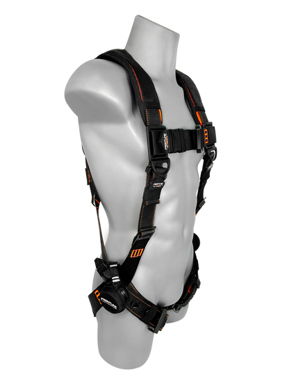 Frontline 110VTB Combat Lite Vest Style Harness with Aluminum Hardware and Suspension Trauma Straps S VM Hardware