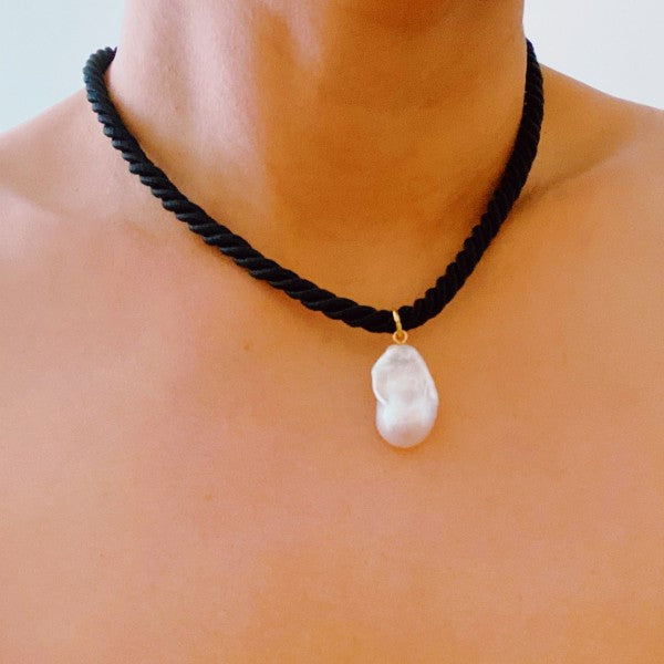 Satin Rope Baroque Pearl Necklace Shop Style & More | Fresh Looks, Everyday Deals & Free Shipping