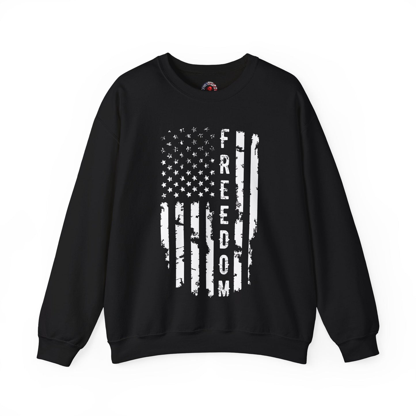 Freedom American Flag Crewneck Sweatshirt The Devil's Pickle