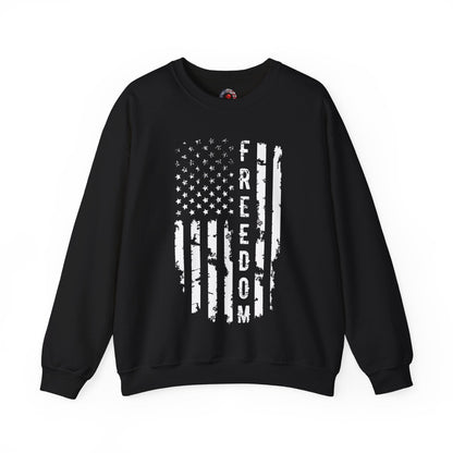 Freedom American Flag Crewneck Sweatshirt The Devil's Pickle