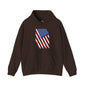 Distressed American Flag Hooded Sweatshirt The Devil's Pickle