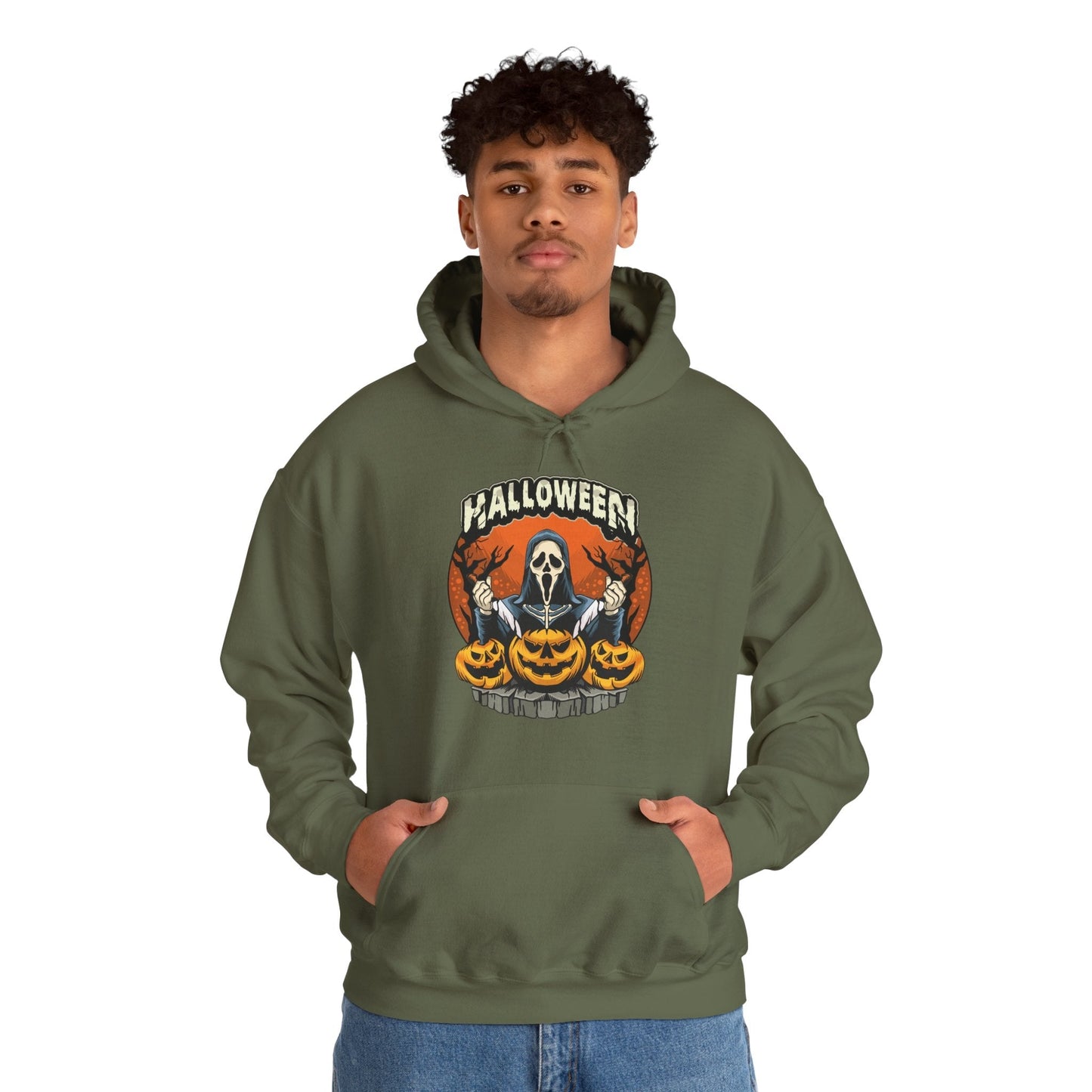 Screamer Killer Ghost Halloween Hooded Sweatshirt The Devil's Pickle
