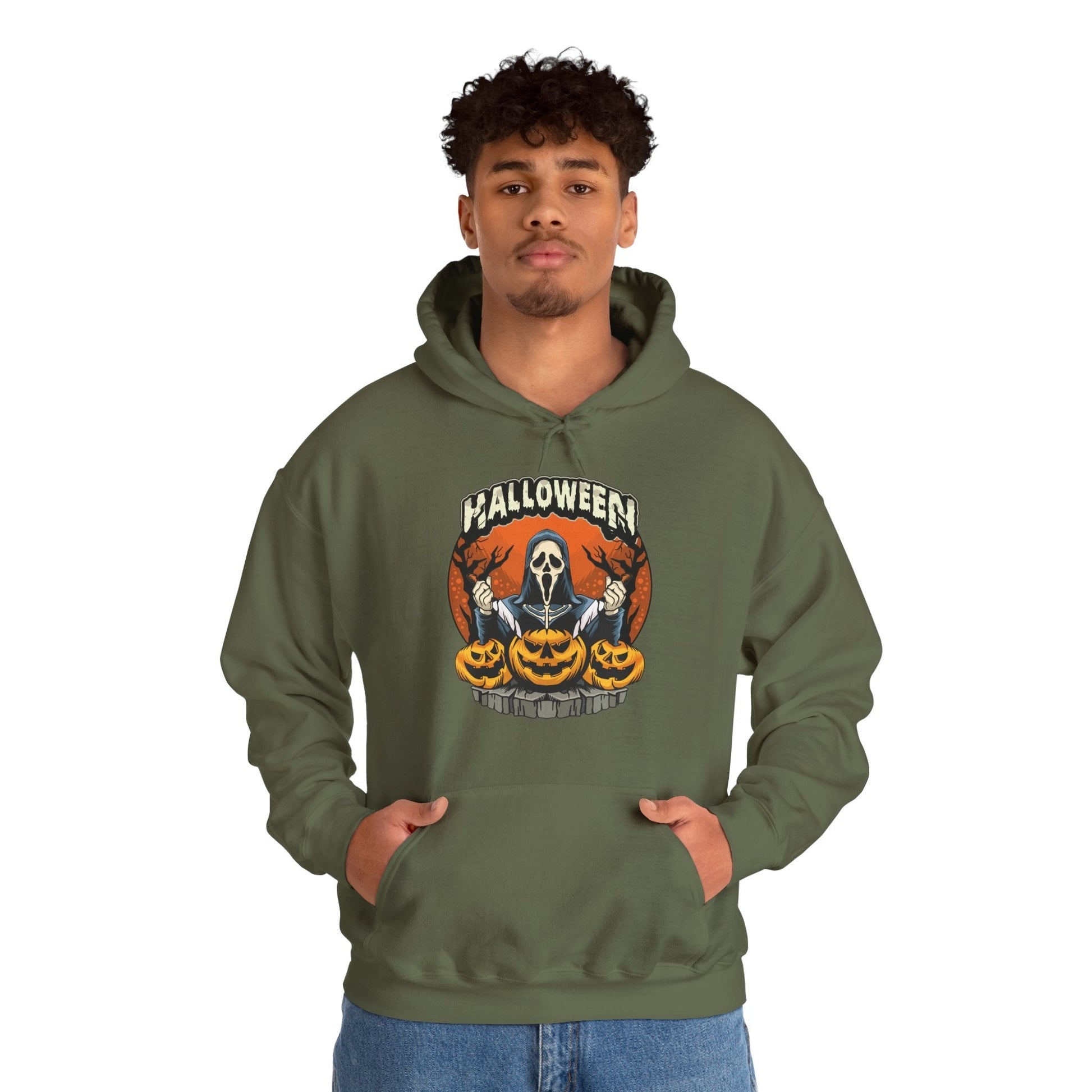 Screamer Killer Ghost Halloween Hooded Sweatshirt The Devil's Pickle