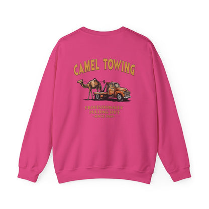 Camel Towing Back Crewneck Sweatshirt The Devil's Pickle
