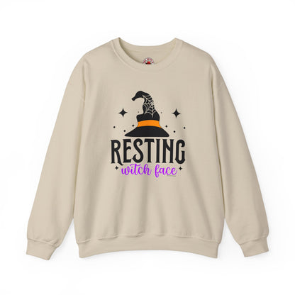 Resting Witch Face Crewneck Sweatshirt The Devil's Pickle
