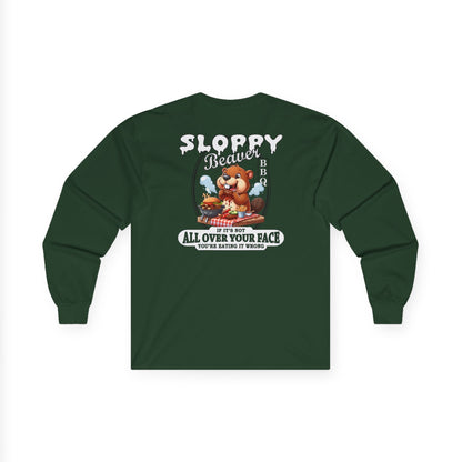 Sloppy Beaver BBQ Back Long Sleeve Tee The Devil's Pickle