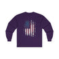 Distressed American Flag Long Sleeve Tee The Devil's Pickle
