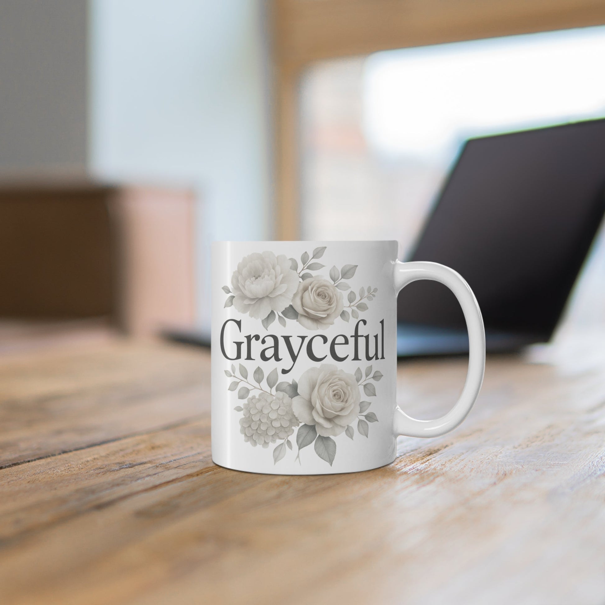 Floral Gratitude Mug | Perfect Gift for Tea Lovers, Coffee Enjoyment, Home Decor, Appreciation Gifts, Birthday Surprises Grayceful LLC