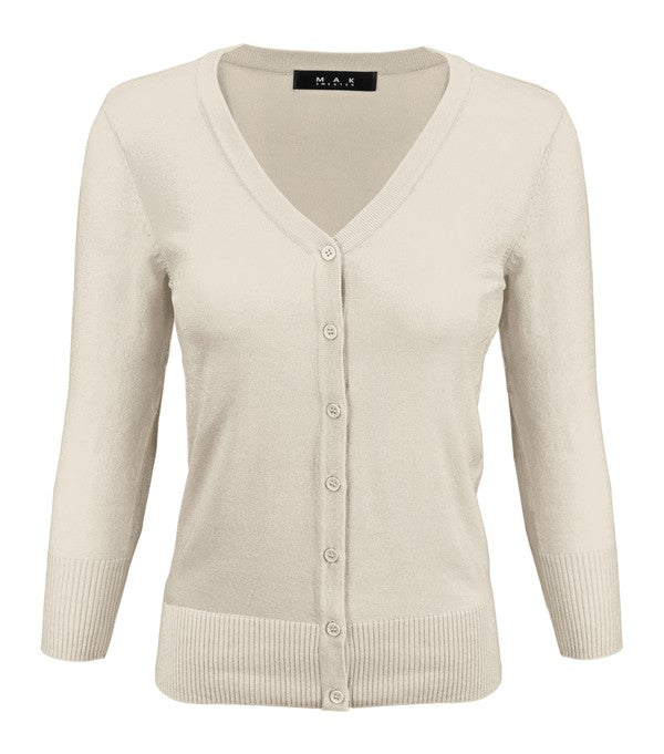 V-Neck Button Down Knit Cardigan Sweater Shop Style & More | Fresh Looks, Everyday Deals & Free Shipping