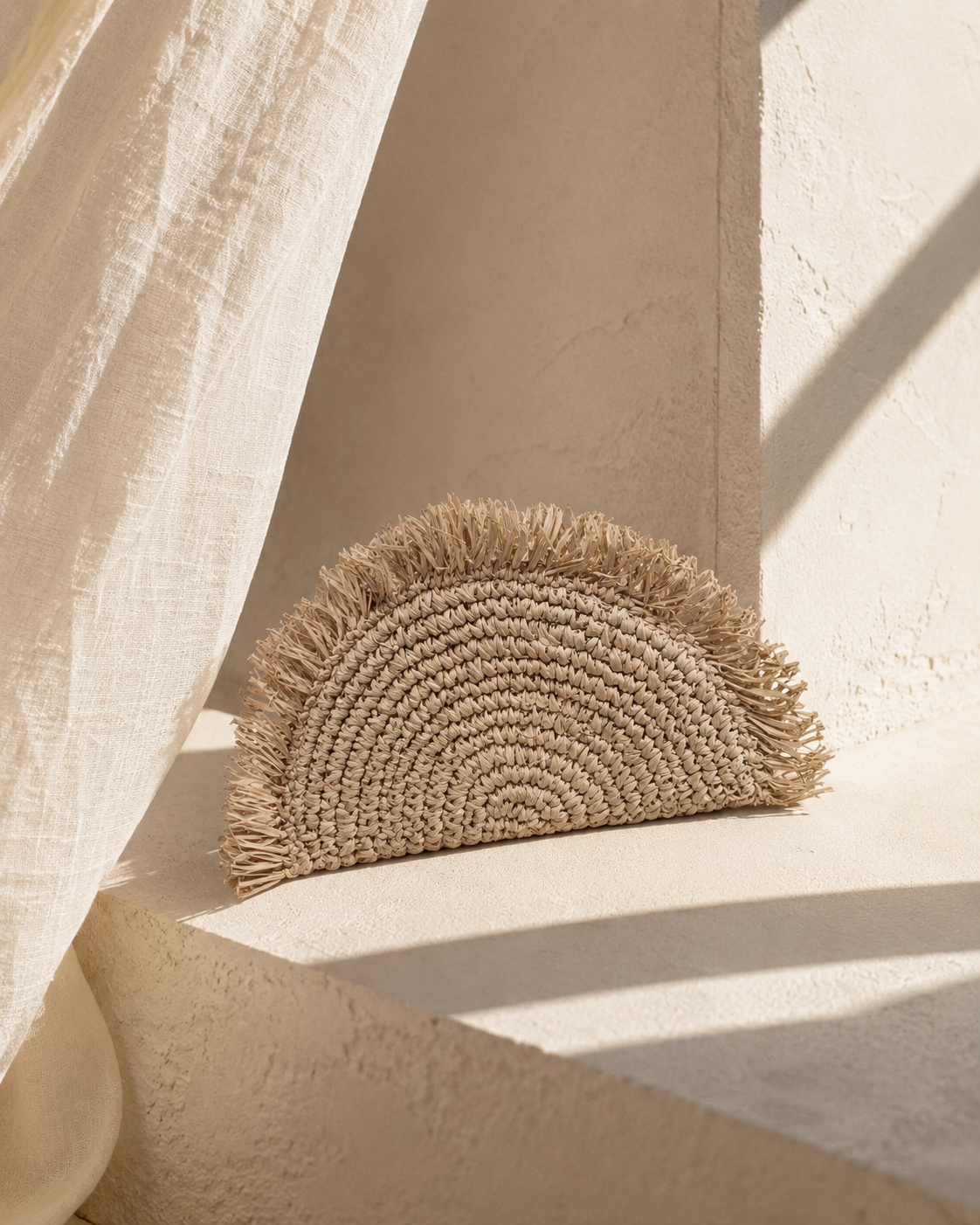 Seagrass Half Moon Clutch Village Thrive