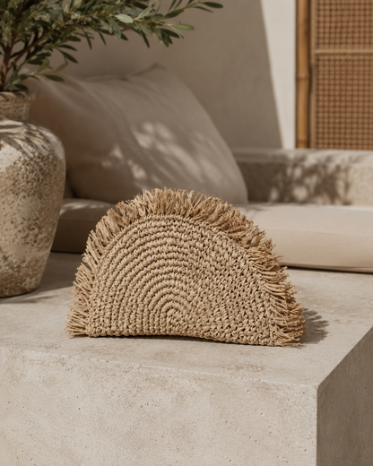 Seagrass Half Moon Clutch Village Thrive