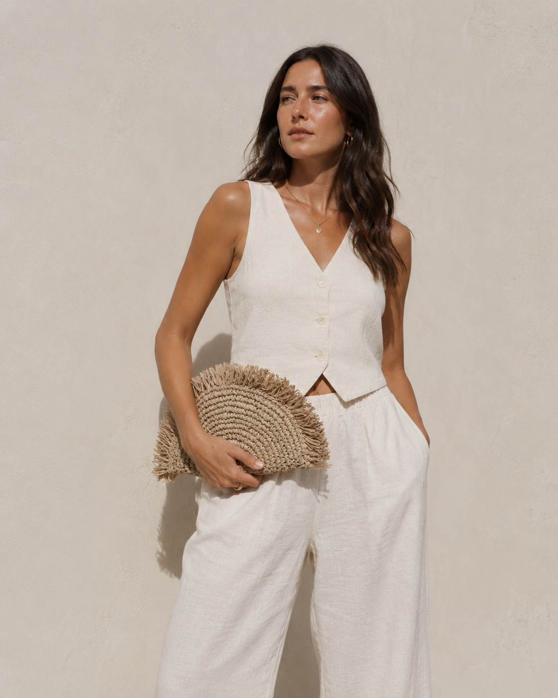 Seagrass Half Moon Clutch Village Thrive
