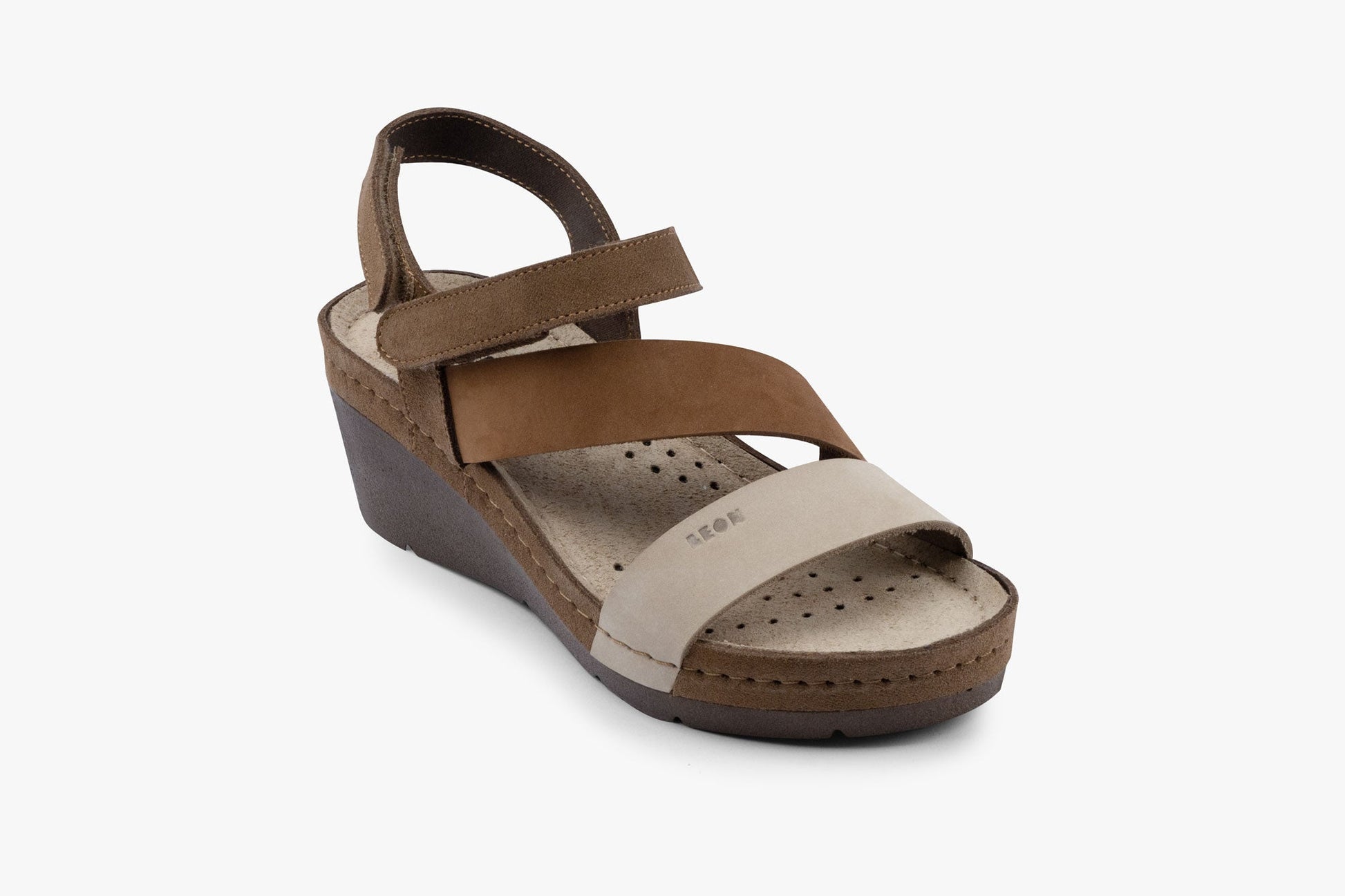 Kiara by LEON- Women’s Leather Platform Heel Sandals- Gel Insole & Adjustable Strap LEON Footwear USA