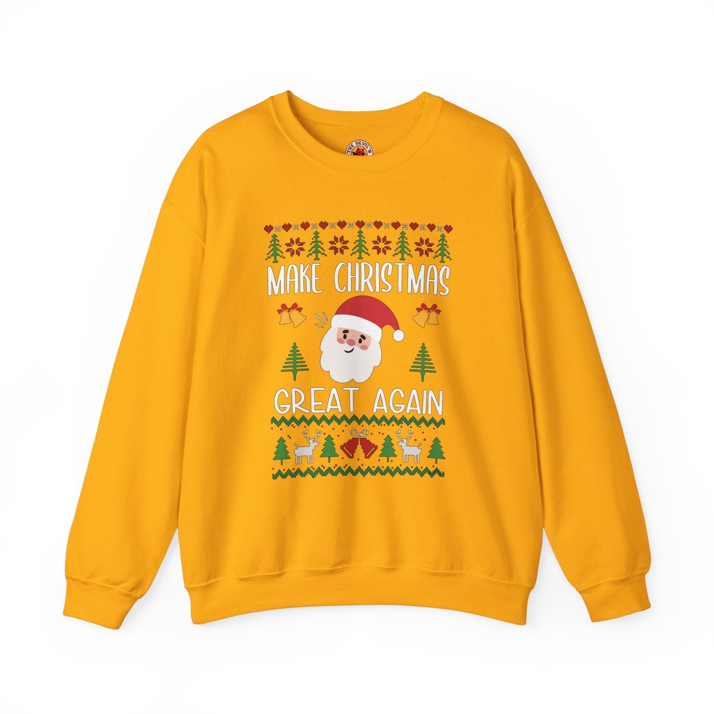 Make Christmas Great Again Crewneck Sweatshirt The Devil's Pickle