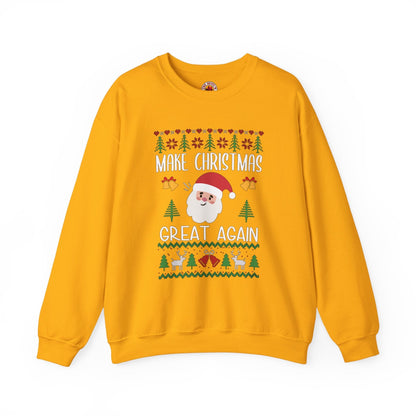 Make Christmas Great Again Crewneck Sweatshirt The Devil's Pickle