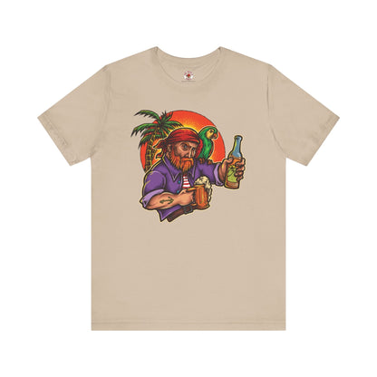 Sunset Pirate Beer T-Shirt The Devil's Pickle