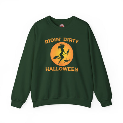 Ridin' Dirty This Halloween Crewneck Sweatshirt The Devil's Pickle