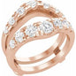 14K Rose 1 1/2 CTW Lab-Grown Diamond Ring Guard Ethereal Legacy Boutiques