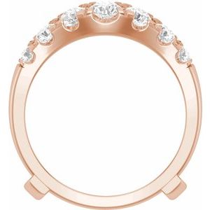 14K Rose 1 1/2 CTW Lab-Grown Diamond Ring Guard Ethereal Legacy Boutiques