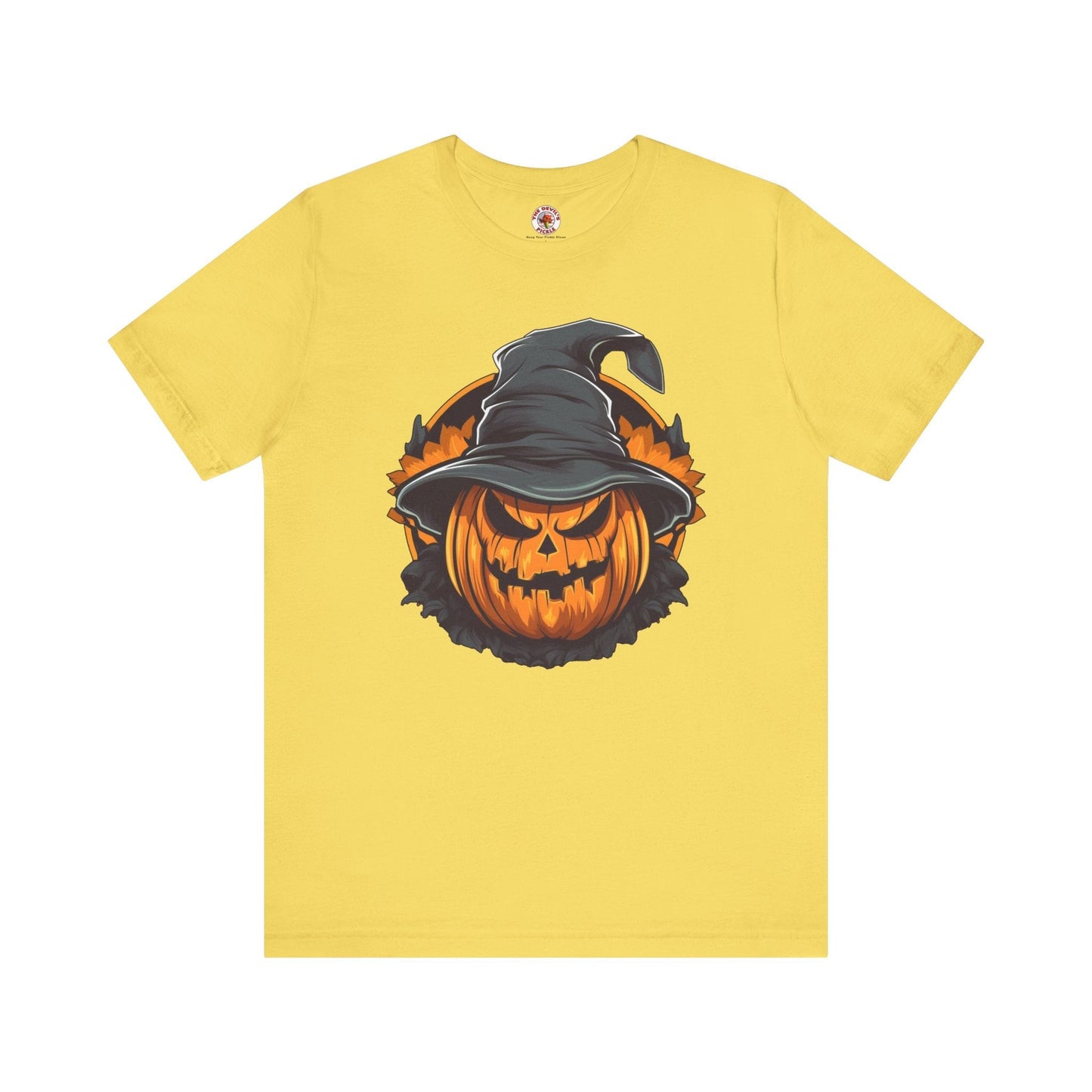 Scary Witch Pumpkin Halloween T-Shirt The Devil's Pickle