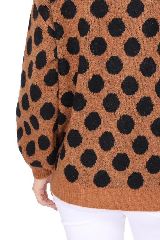 Polka Dot Jacquard Sweater Shrug Cardigan Shop Style & More | Fresh Looks, Everyday Deals & Free Shipping