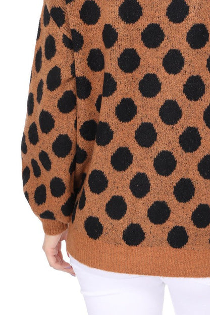Polka Dot Jacquard Sweater Shrug Cardigan Shop Style & More | Fresh Looks, Everyday Deals & Free Shipping