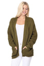 Chunky Waffle Knit Open Front Sweater Cardigan Shop Style & More | Fresh Looks, Everyday Deals & Free Shipping