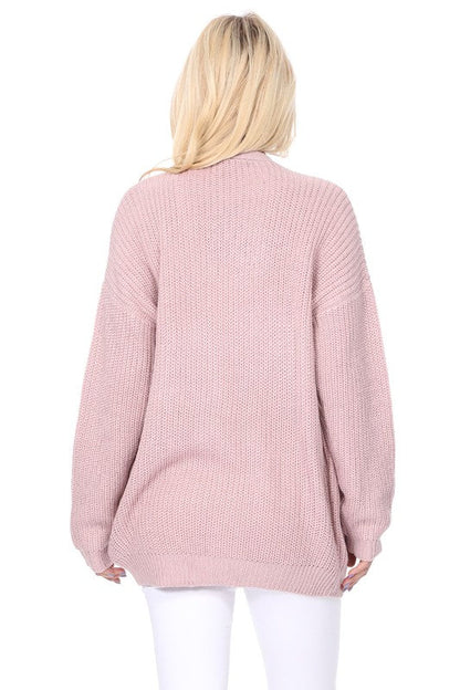 Chunky Waffle Knit Open Front Sweater Cardigan Shop Style & More | Fresh Looks, Everyday Deals & Free Shipping