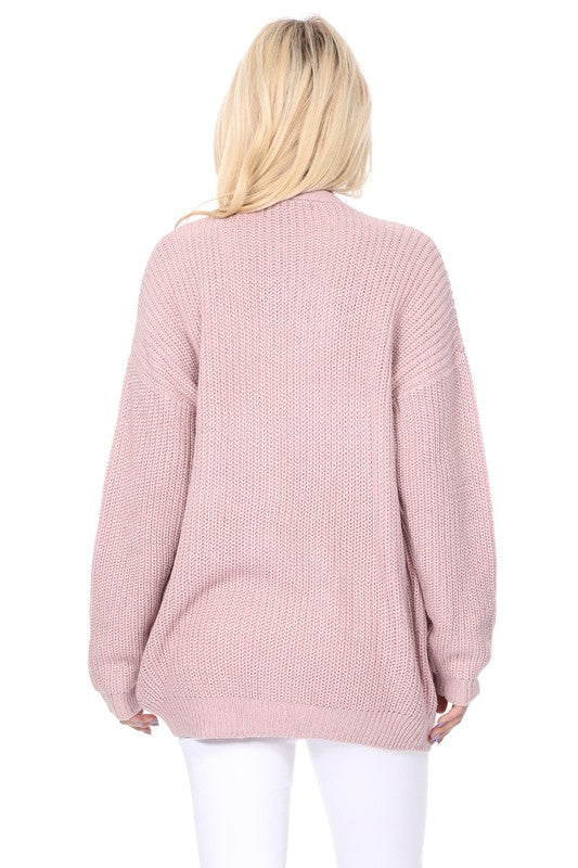 Chunky Waffle Knit Open Front Sweater Cardigan Shop Style & More | Fresh Looks, Everyday Deals & Free Shipping