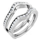 Platinum 1/2 CTW Natural Diamond Ring Guard Ethereal Legacy Boutiques