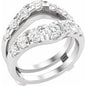 14K White 1 1/2 CTW Lab-Grown Diamond Ring Guard Ethereal Legacy Boutiques