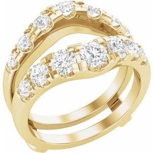 14K Yellow 1 1/2 CTW Lab-Grown Diamond Ring Guard Ethereal Legacy Boutiques