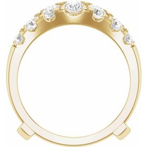 14K Yellow 1 1/2 CTW Lab-Grown Diamond Ring Guard Ethereal Legacy Boutiques