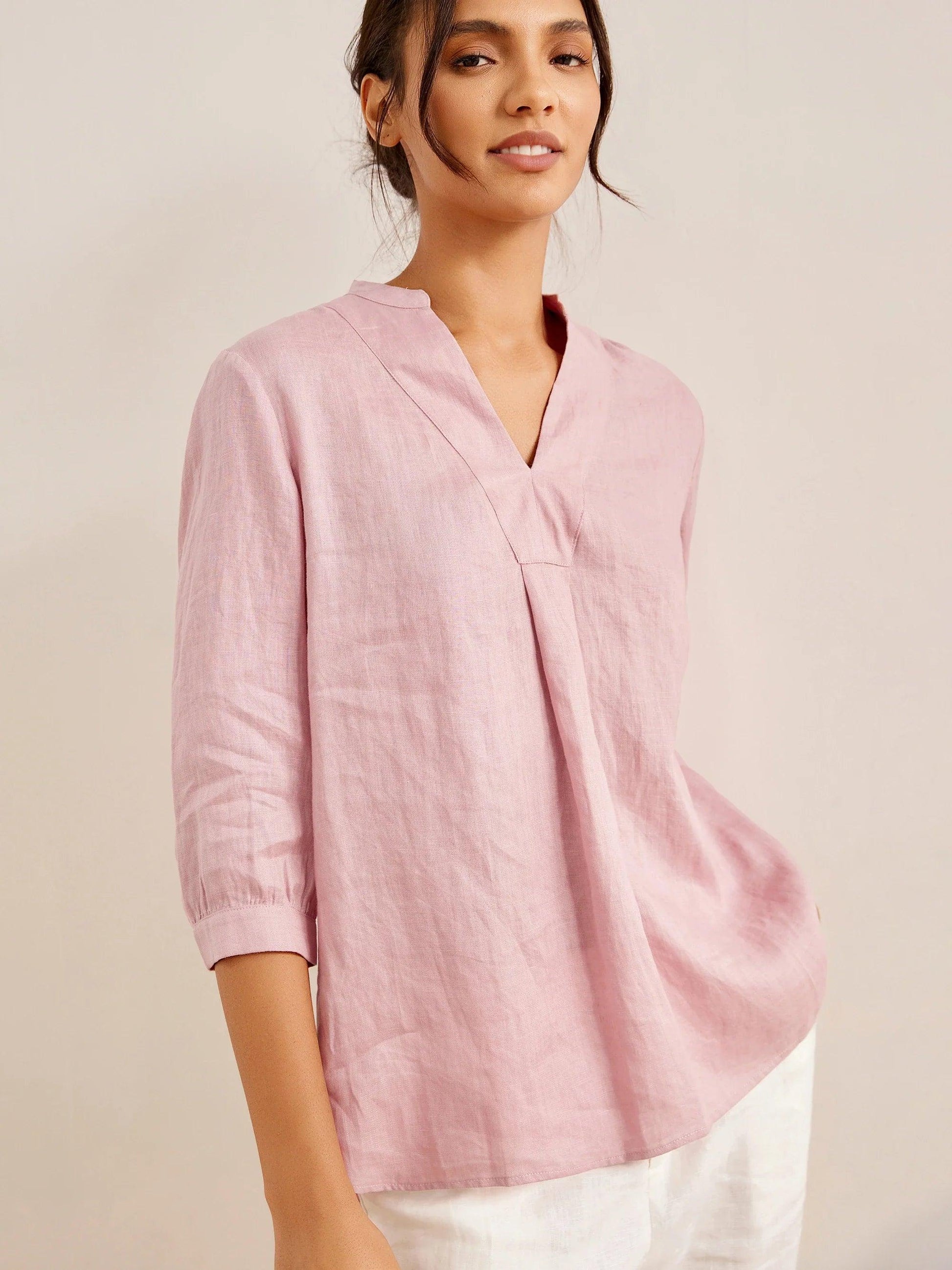 100% Linen Dress Shirt JOANNA LINTICO