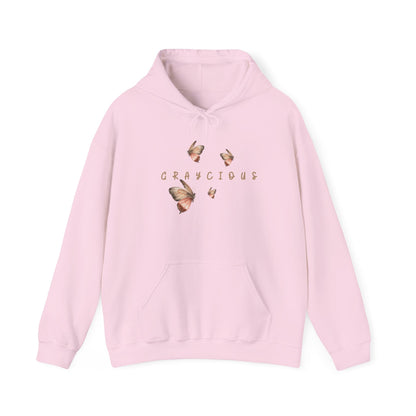 Butterfly Graphic Unisex Hoodie, Cozy Sweatshirt for Nature Lovers, Perfect Gift for Her, Birthday, Casual Wear, Spring Fashion Grayceful LLC
