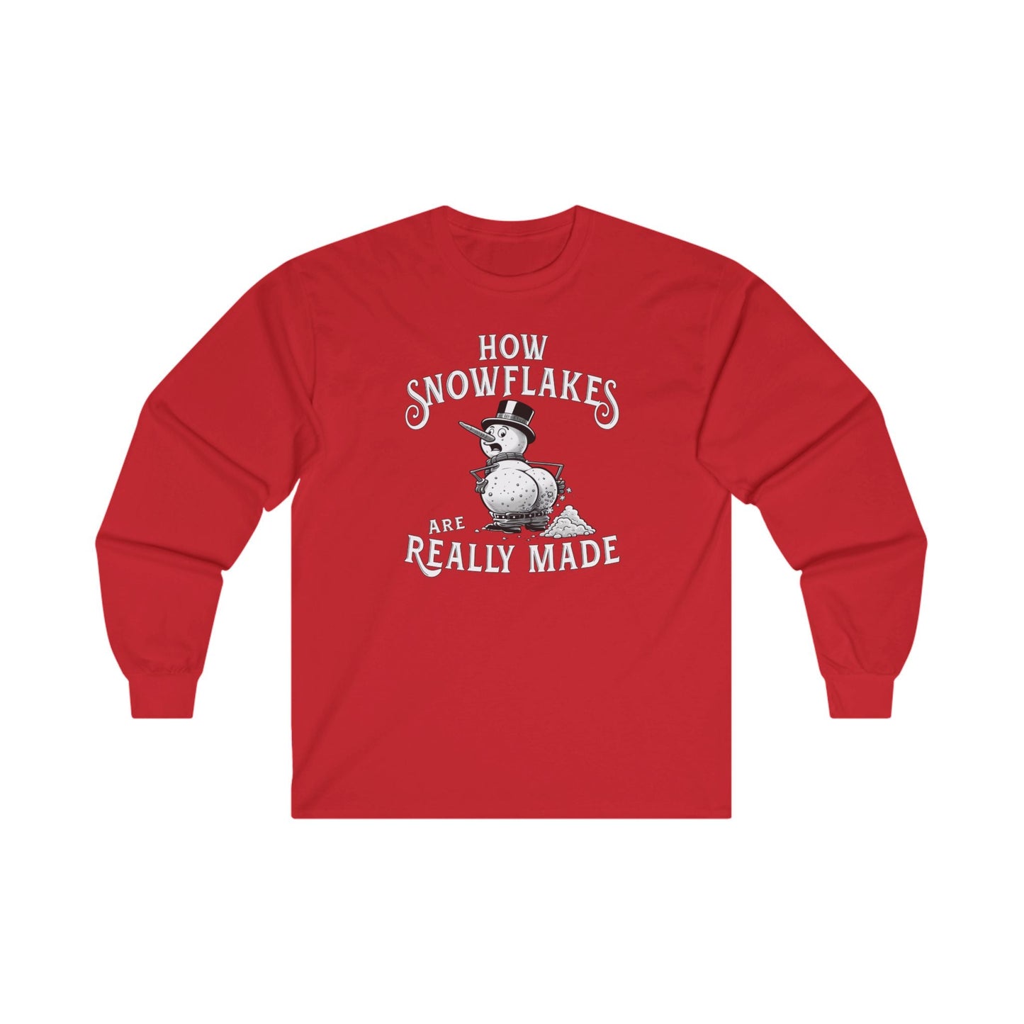 How Snowflakes Are Really Made Long Sleeve Tee The Devil's Pickle