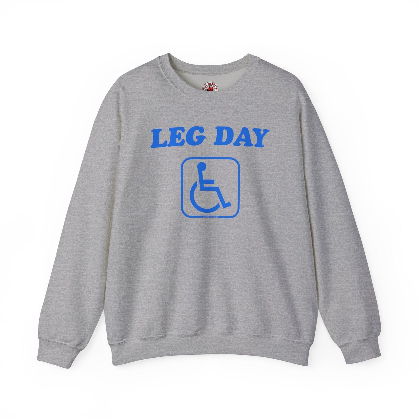 Leg Day Handicap Crewneck Sweatshirt The Devil's Pickle