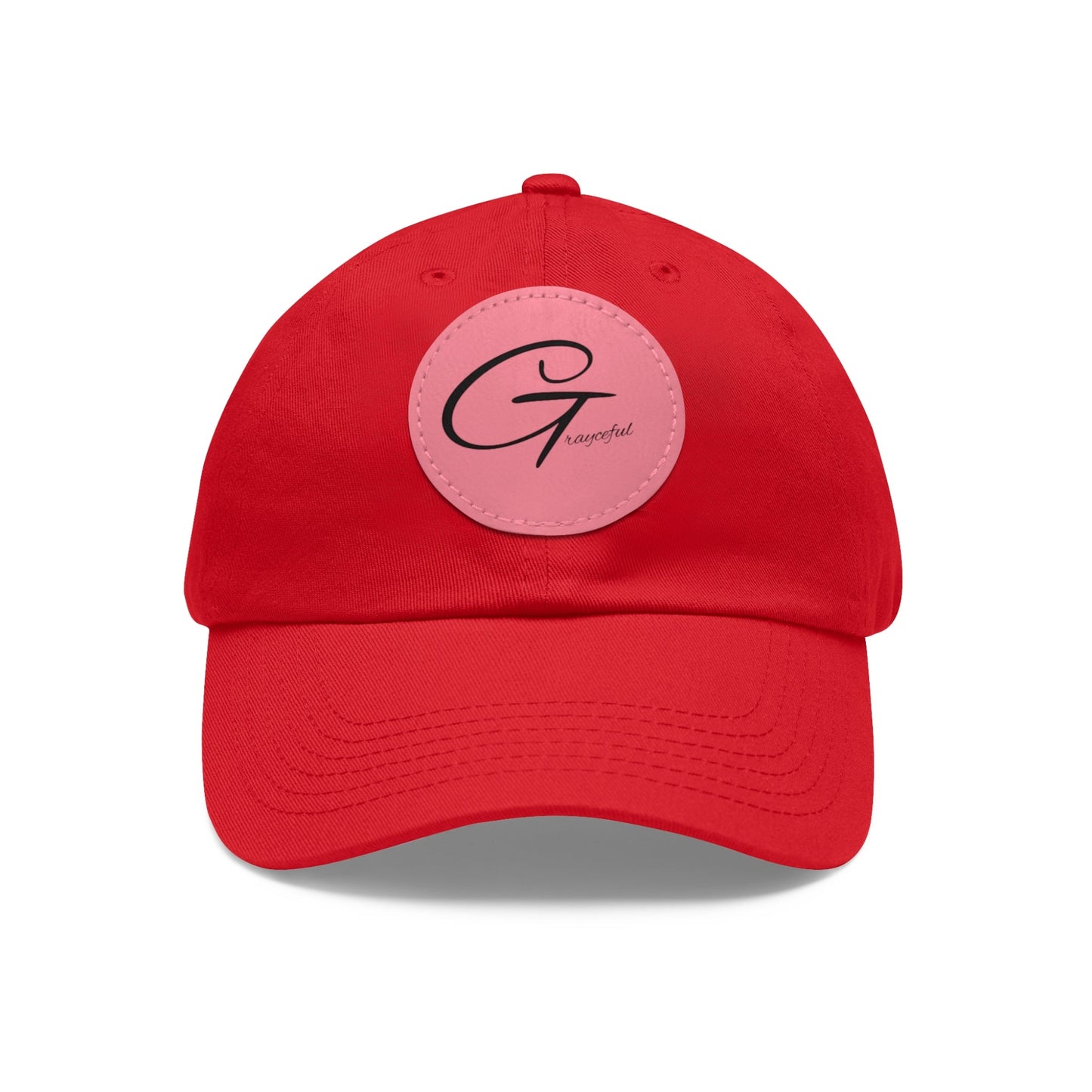 Hat with Leather Patch (Round) Grayceful LLC