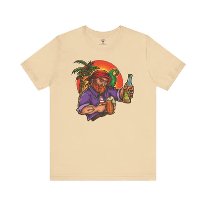 Sunset Pirate Beer T-Shirt The Devil's Pickle