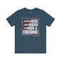 Beer Bacon Guns and Freedom T-Shirt The Devil's Pickle