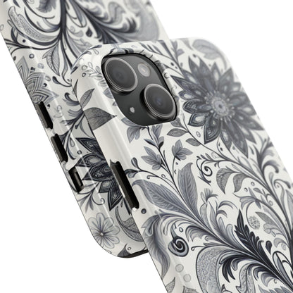 Floral Tough Phone Cases, Durable Phone Cover, Stylish Floral Design, Gift for Her, Trendy Tech Accessories, Birthday Present Grayceful LLC