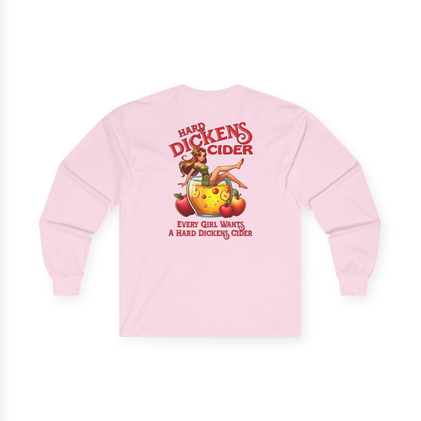 Hard Dickens Cider Front/Back Long Sleeve Tee The Devil's Pickle
