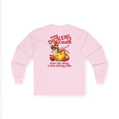 Hard Dickens Cider Front/Back Long Sleeve Tee The Devil's Pickle