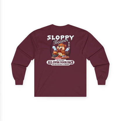 Sloppy Beaver BBQ Back Long Sleeve Tee The Devil's Pickle