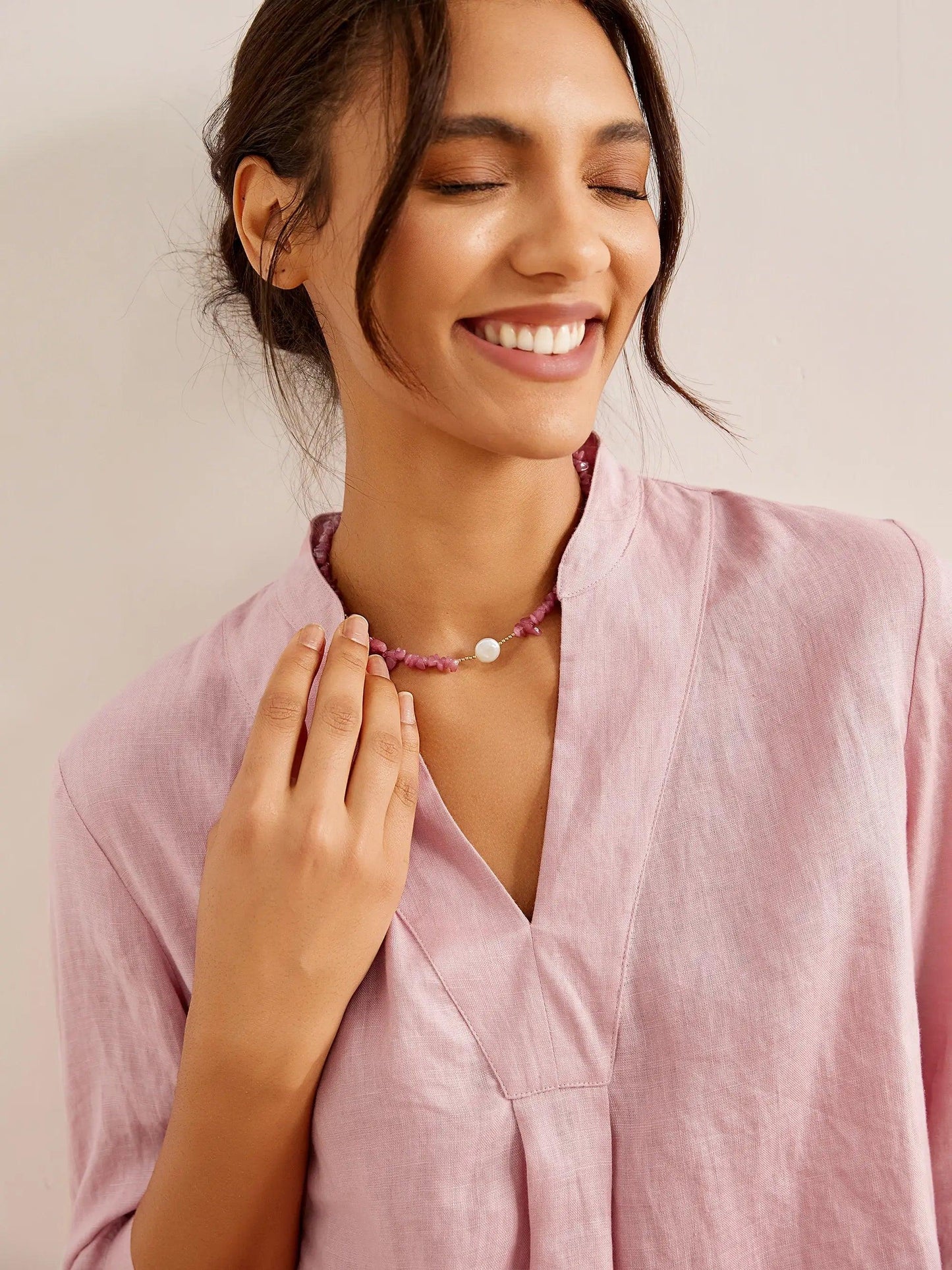 100% Linen Dress Shirt JOANNA LINTICO